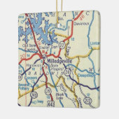ミルレッジヴィルグルジアヴィンテージの地図 セラミックオーナメント (左)