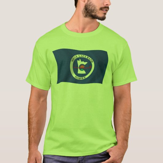 ミル・ラクス・バンド居留地の旗Tシャツ Tシャツ (正面)