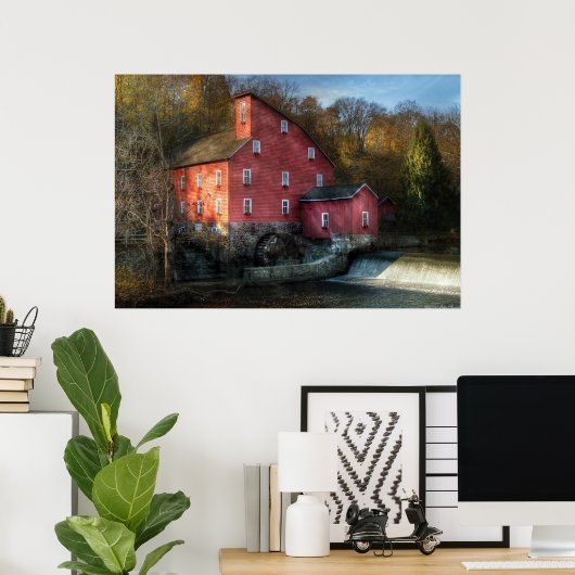 ミル – 古いミル ポスター (ホームオフィス)