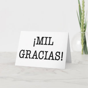 ¡ミルGRACIAS! -スペイン語の挨拶状ありがとう サンキューカード