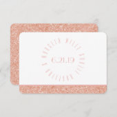 ミレグラジーイタリアンバラ金ゴールドグリッターありがとう サンキューカード (正面/裏面)