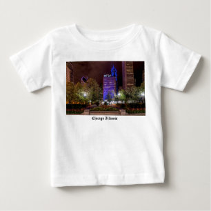 ミレニアムパーク春シーズンナイト幼児シャツ ベビーTシャツ