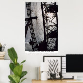 ミレニアムホイール – ロンドン ポスター (ホームオフィス)