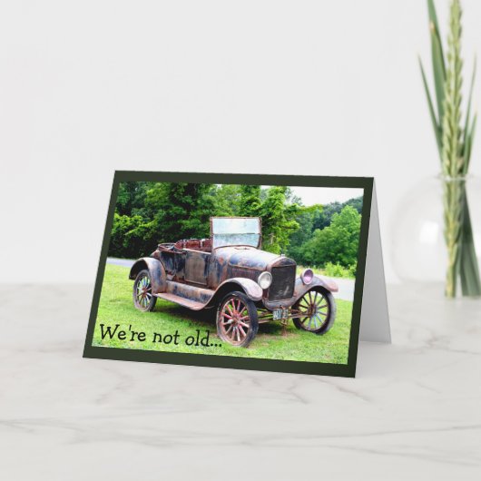 ミレニアム世代の誕生日プレゼント（年齢を重ねる人向け） カード (正面)