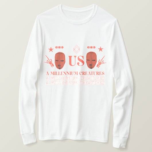 ミレニアム生物 Tシャツ (デザイン正面)