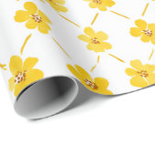 ミレニアム科の黄色いミレニアムの花 ラッピングペーパー (ロールコーナー)