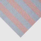 ミレニアルピンクとアイスブルーのカラーブロックストライプ 薄葉紙 (詳細)