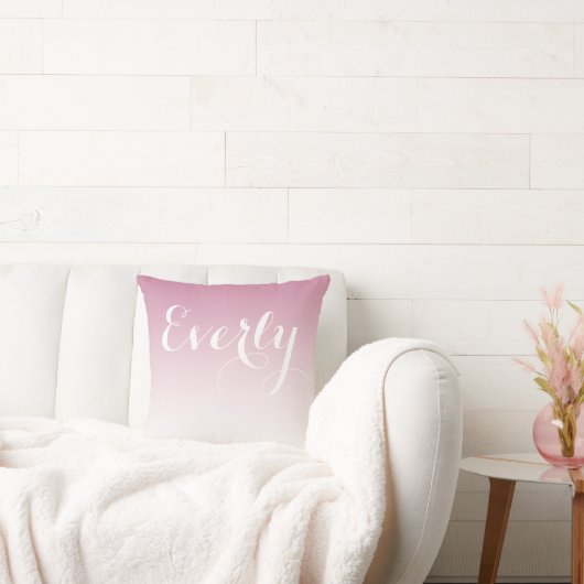 ミレニアルピンクグラデーションガールズルームベビー子供部屋 クッション (ソファ)