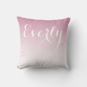 ミレニアルピンクグラデーションガールズルームベビー子供部屋 クッション (正面)