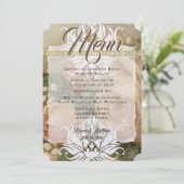 ミレニアルピンクローズ金ゴールド写真結婚のメニュー メニュー (スタンド正面)