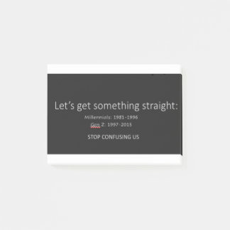 ミレニアル世代とジェネレーションZ ポストイット