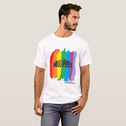 ミレニアル世代のTシャツ Tシャツ (正面フル)