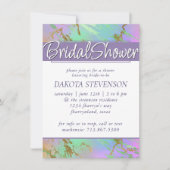 ミレニアル大理石 |よくはしゃぐグラデーションブライダルシャワー 招待状 (正面)