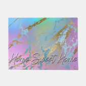 ミレニアル大理石 |レインボーよくはしゃぐウェルメグラデーションント ドアマット (正面)