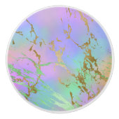 ミレニアル大理石 |レインボーよくはしゃぐパステルグラデーション セラミックノブ (正面)