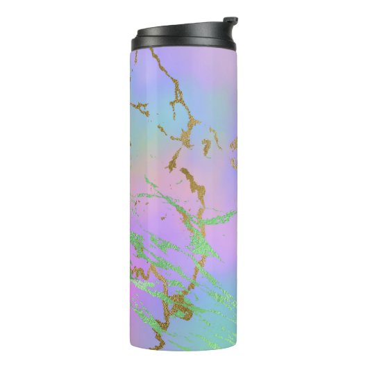 ミレニアル大理石 |レインボーよくはしゃぐパステルグラデーション タンブラー (回転左)