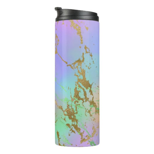 ミレニアル大理石 |レインボーよくはしゃぐパステルグラデーション タンブラー (回転右)