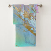 ミレニアル大理石 |レインボーよくはしゃぐパステルグラデーション バスタオルセット (インサイチュ)