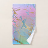 ミレニアル大理石 |レインボーよくはしゃぐパステルグラデーション バスタオルセット (ハンドタオル)