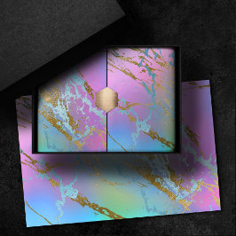 ミレニアル マーブル | 遊び心あふれるレインボーパステルオンブル 薄葉紙