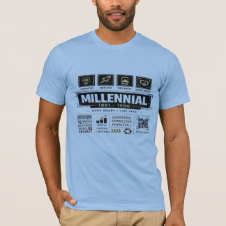 ミレニアル 1981–1996 メンズTシャツ Tシャツ