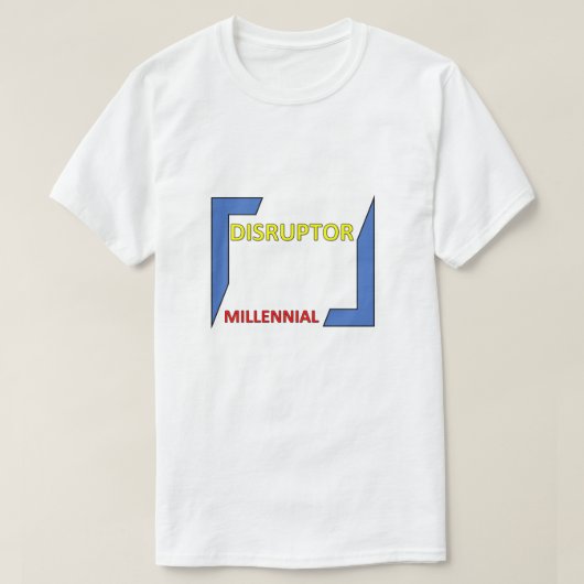 ミレニアルDISRUPTOR Tシャツ (デザイン正面)
