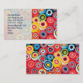 ミレフィ素晴らしオリ抽象芸術フローラ 名刺 (正面/裏面)