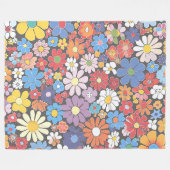 ミレフィ鮮やかオリのパエレガントターン フリースブランケット (正面(横))