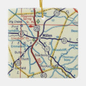 ミレンGAヴィンテージマップ セラミックオーナメント (正面)