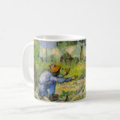 ミレーに倣って「第一歩」 ヴィンセント・ヴァン・ゴッホ コーヒーマグカップ (正面左)