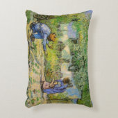 ミレーに倣って(第一歩) by ヴィンセント・ヴァン・ゴッホ アクセントクッション (正面(垂直))