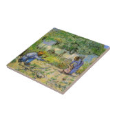 ミレーに倣って(第一歩) by ヴィンセント・ヴァン・ゴッホ タイル (側面)