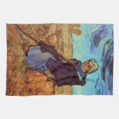 ミレー作「羊飼いの女」ヴィンセント・ヴァン・ゴッホによる キッチンタオル (横)
