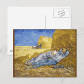 ミレー「労働の休息（昼)」に倣って ポストカード (正面/裏面)