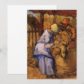 ミレー「羊飼い」より (Vincent van Goghによる) (正面/裏面)