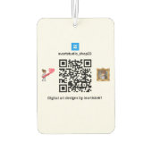 ミロの窓:夢に最適な場所 カーエアーフレッシュナー (裏面)