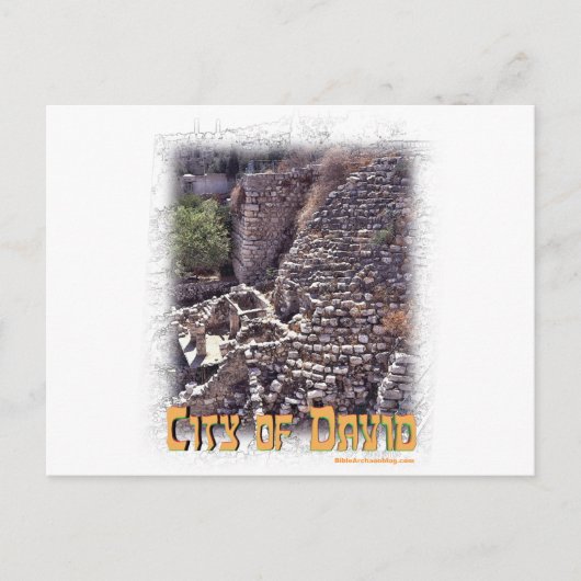 ミロはエルサレムのダビデの街に ポストカード (正面)