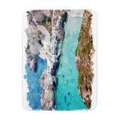 ミロカラフルスギリシャパノラマビュー マグネット (縦)