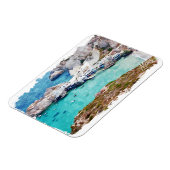 ミロカラフルスギリシャパノラマビュー マグネット (左側)