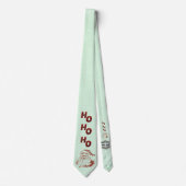 ミロクリスマスコレクションホーホーホーホーホーサンタグリーン ネクタイ (正面)