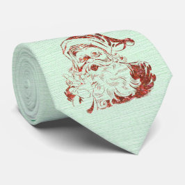 ミロクリスマスコレクションホーホーホーホーホーサンタグリーン ネクタイ