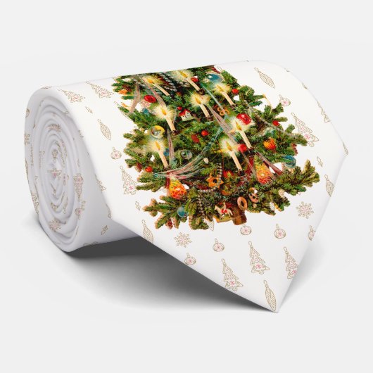 ミロクリスマスコレクションヴィンテージクリスマスツリー ネクタイ (ロール)