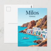 ミロス島 ギリシャ ポストカード (正面/裏面)