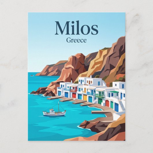 ミロス島 ギリシャ ポストカード (正面)