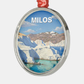 ミロス ギリシャ 旅行 メタルオーナメント (左)