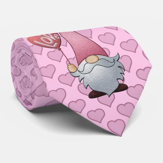 ミロデールピンクオンピンクハート格言メンズネクタイ ネクタイ (ロール)