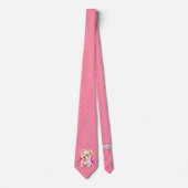 ミロデールピンクオンピンクパピーラブネクタイ ネクタイ (正面)