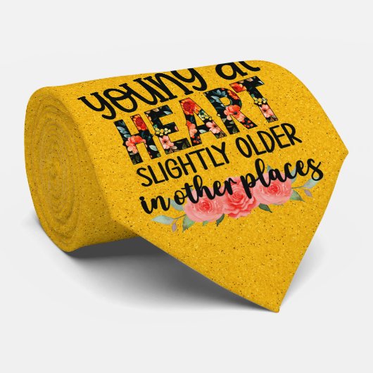 ミロデールヤングハートイエローメンズネクタイ ネクタイ (ロール)