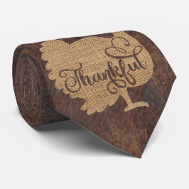 ミロトルコ感謝祭ブラウン ネクタイ