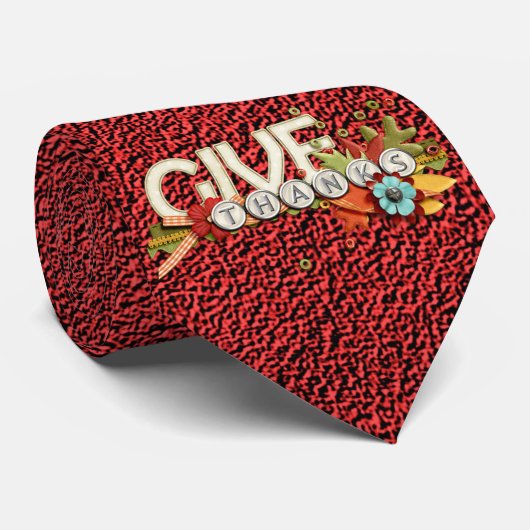 ミロ与え感謝祭レッド ネクタイ (ロール)